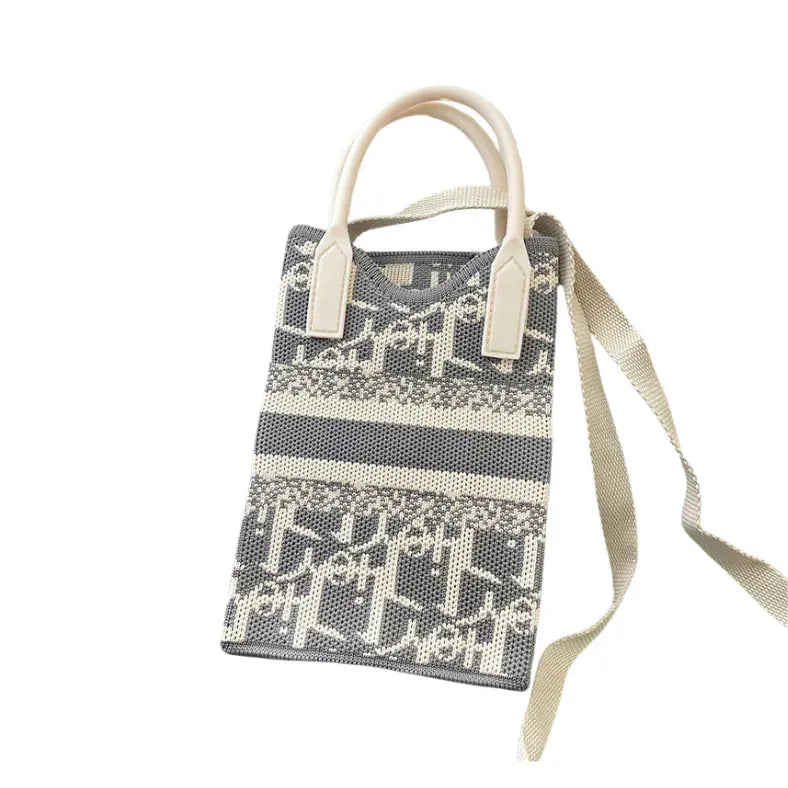 Love Mini Knit Shoulder Crossbody Bag - Bellarte Enchanté Love Mini Knit Shoulder Crossbody Bag